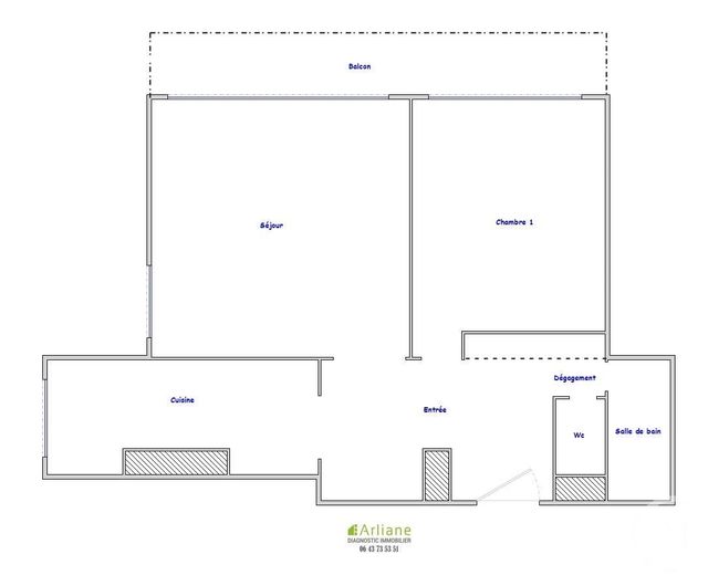 Appartement F2 à louer - 2 pièces - 54.4 m2 - PARIS - 75014 - ILE-DE-FRANCE - Century 21 Lutèce Immobilier